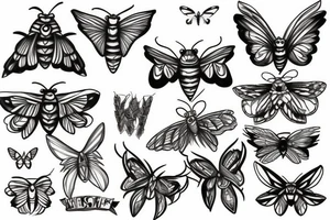 Moth tattoo idea