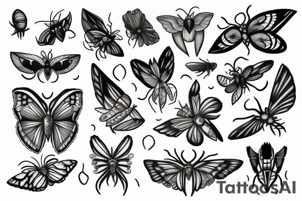 Moth tattoo idea