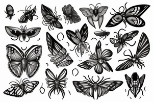 Moth tattoo idea