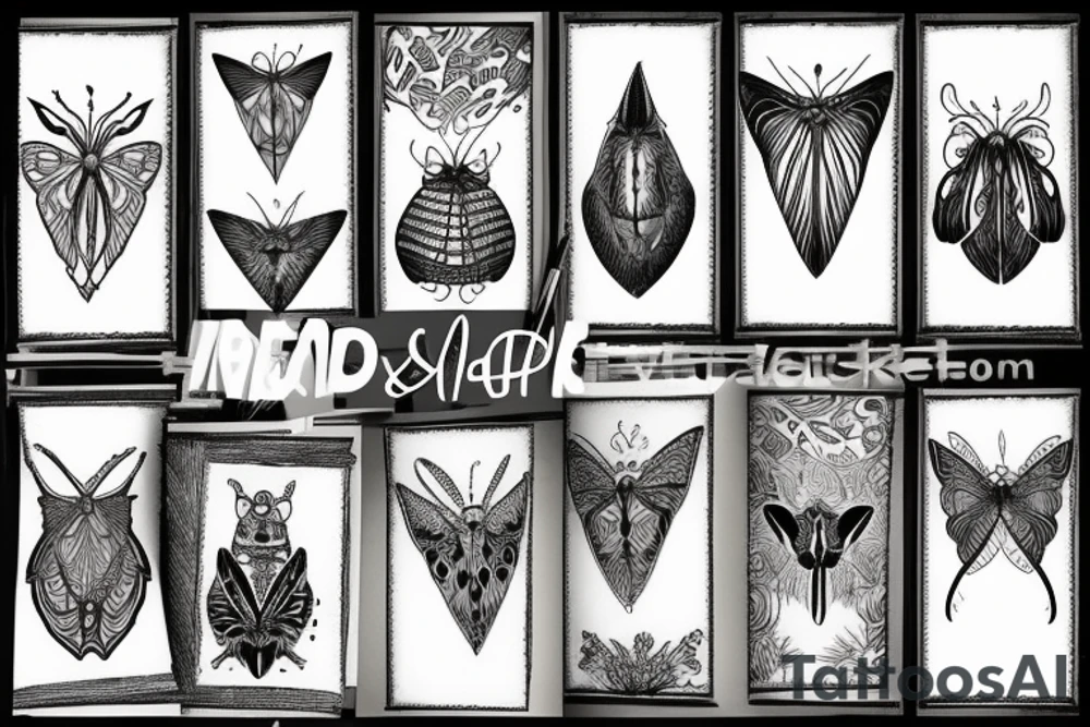 Moth tattoo idea