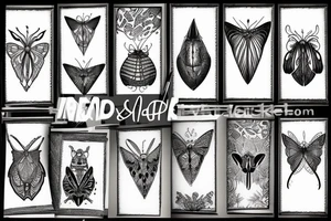 Moth tattoo idea