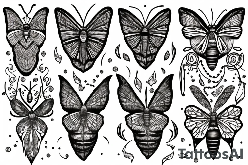 Moth tattoo idea