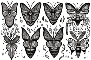 Moth tattoo idea