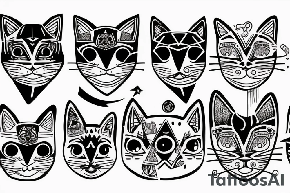 iluminati cat tattoo idea