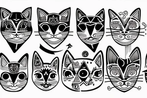 iluminati cat tattoo idea