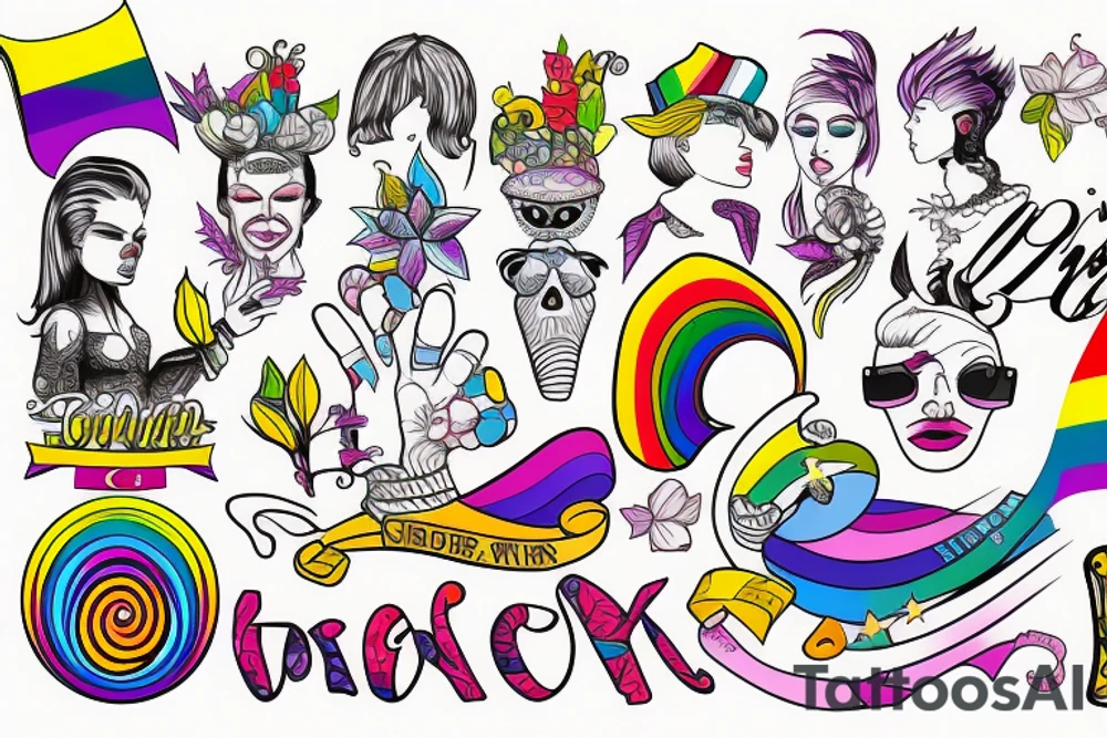 gay pride tattoo idea