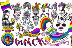 gay pride tattoo idea