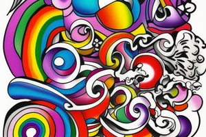 gay pride tattoo idea