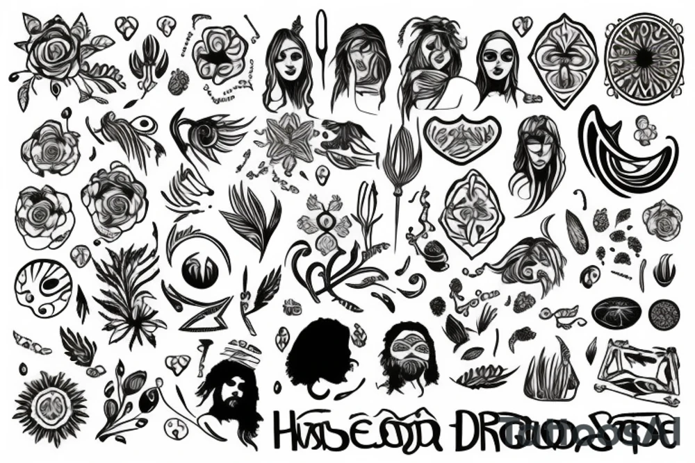 hippie tattoo idea