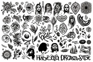 hippie tattoo idea