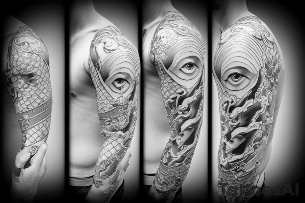 siggitarius with Shaolin monk tattoo idea