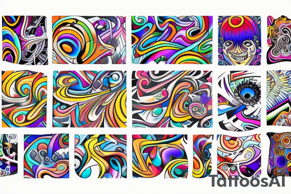 lsd visuals tattoo idea