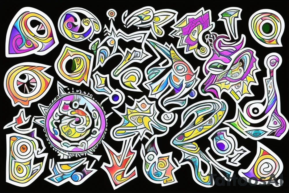 lsd visuals tattoo idea