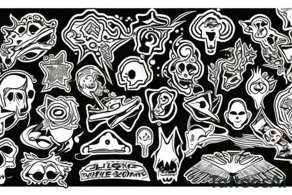 lsd drug tattoo idea