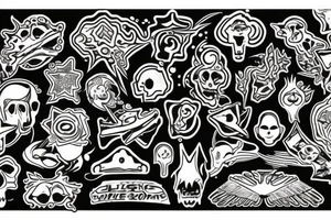lsd drug tattoo idea