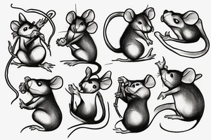 lord of the ring as mice tattoo idea