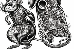 lord of the ring as mice tattoo idea