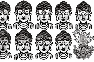 Cameo buddha tattoo idea