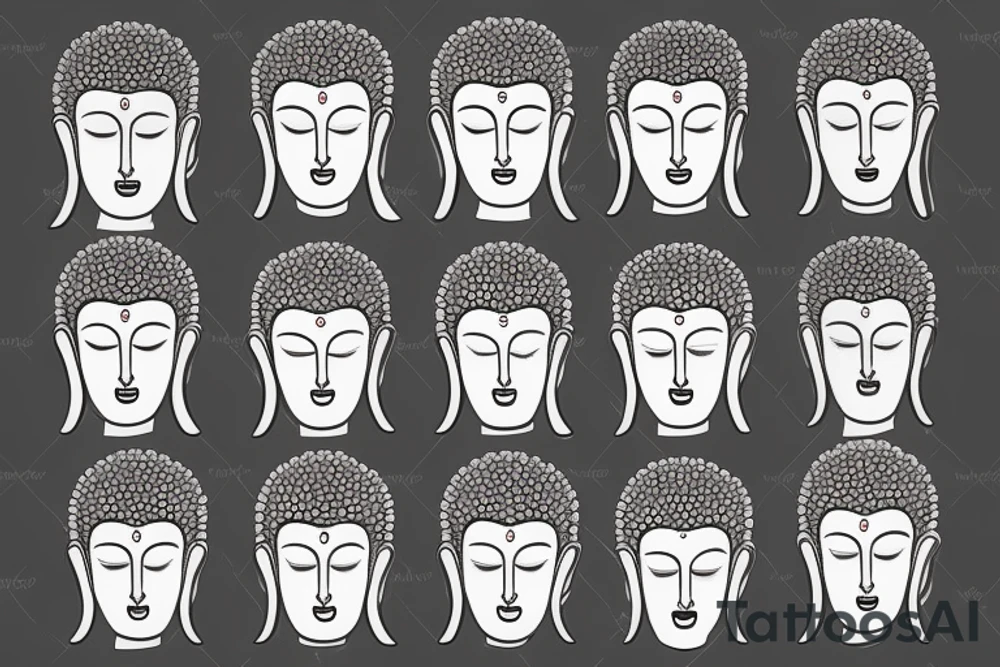 Cameo buddha tattoo idea