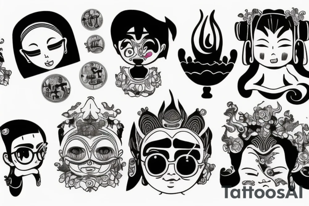 Cameo buddha tattoo idea