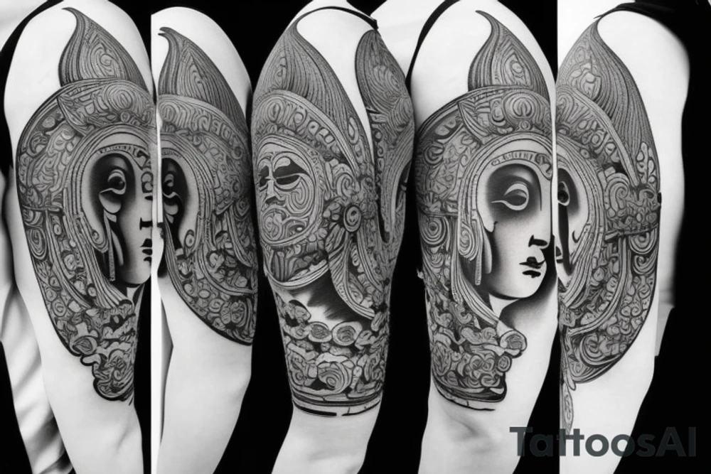 Cameo buddha tattoo idea