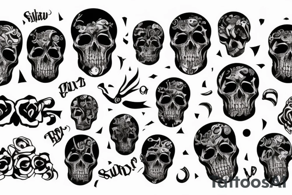SUBDWHYS with skull tattoo idea