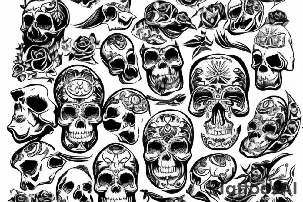 SUBDWHYS with skull tattoo idea