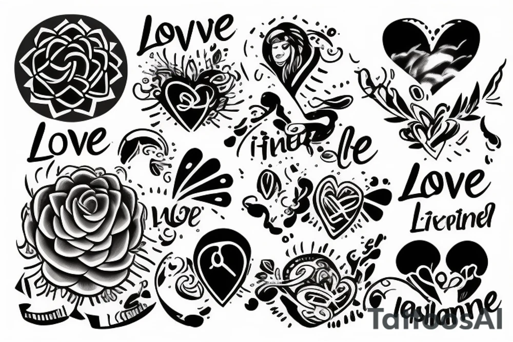 Love resilience life family tattoo idea