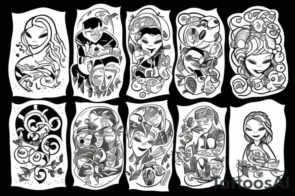 Love resilience life family tattoo idea