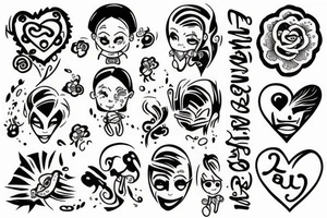 Love resilience life family tattoo idea