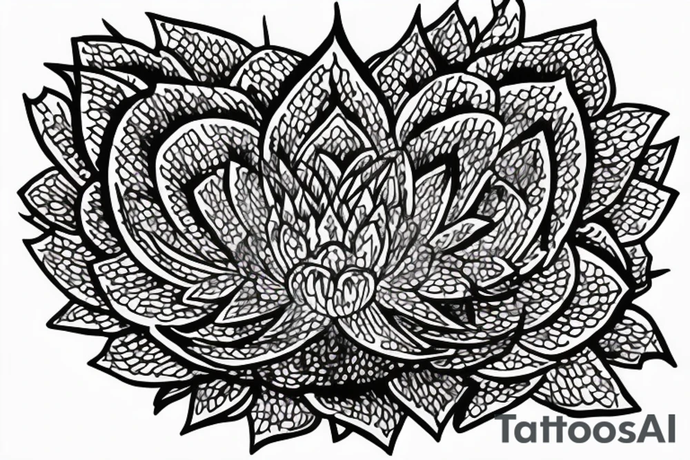 wink buddha lotus flower tattoo idea