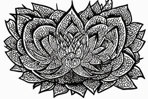 wink buddha lotus flower tattoo idea