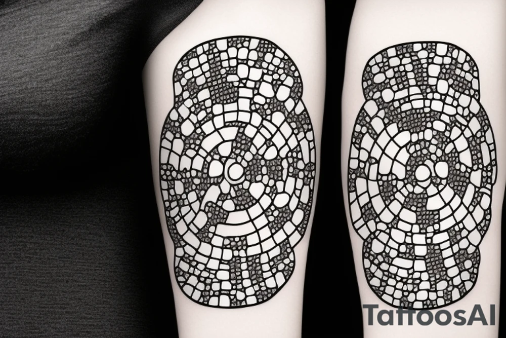 artificial intellegence binary code mushrooms tattoo idea