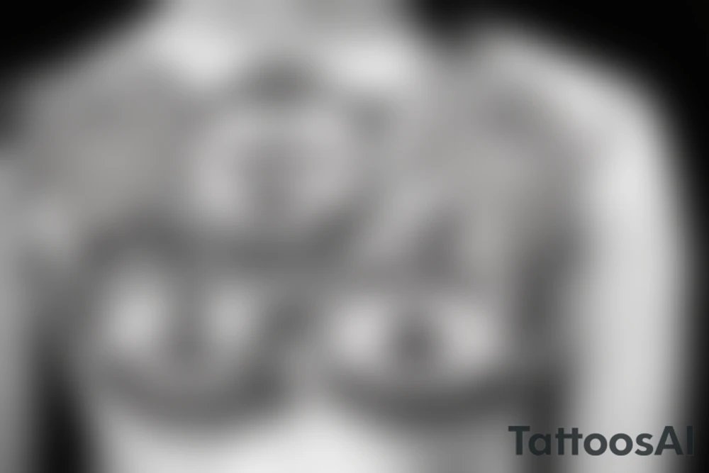 winking buddha lotus cameo tattoo idea