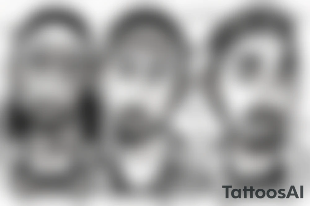 cartoon 2pac with big head and small body tattoo idea