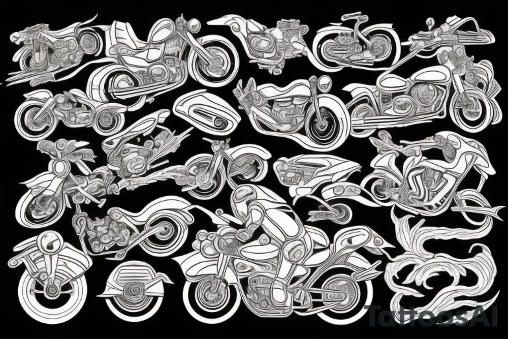 Motorcycle tattoo idea