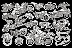 Motorcycle tattoo idea