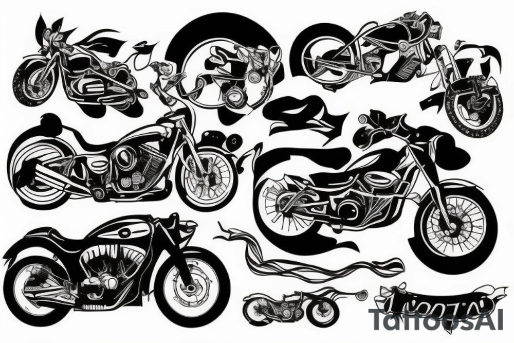 Motorcycle tattoo idea
