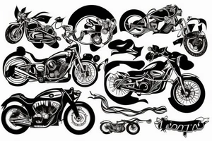 Motorcycle tattoo idea
