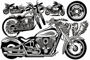 Motorcycle tattoo idea