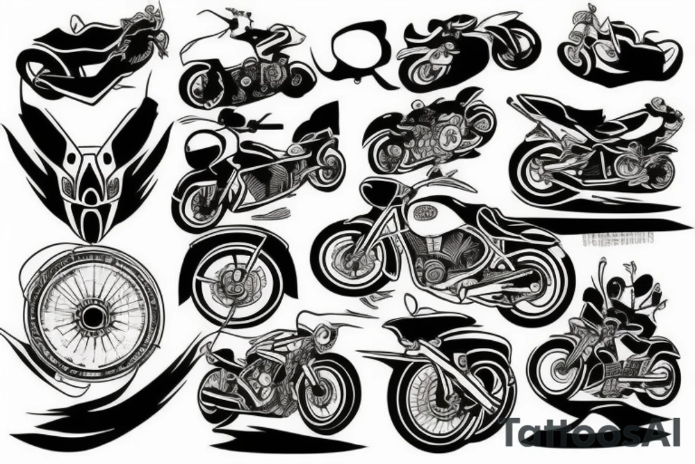 Motorcycle tattoo idea