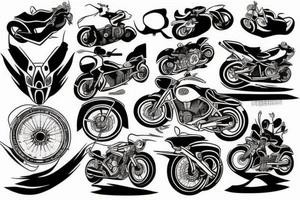 Motorcycle tattoo idea