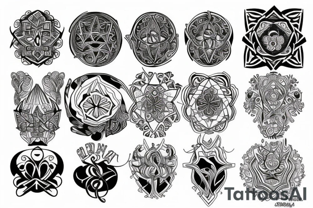 symmetry tattoo idea