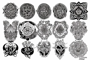 symmetry tattoo idea