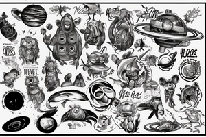 Hitchhiker's guide to the galaxy, 2 mice, gods last message to his creation tattoo idea