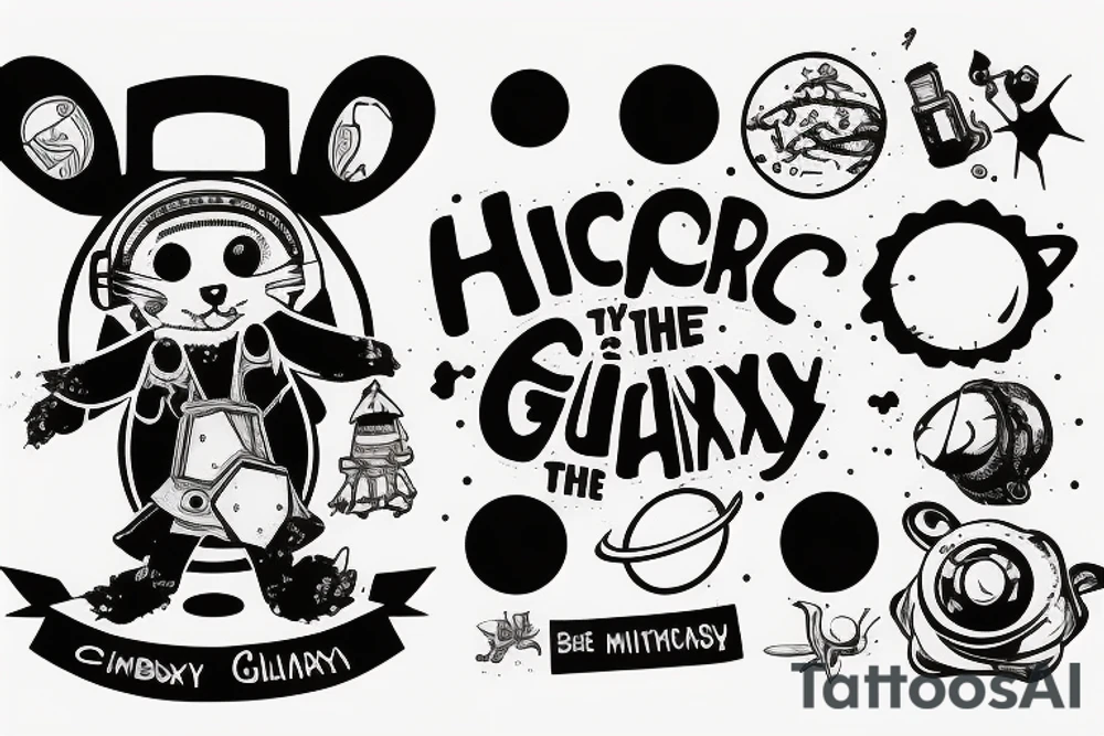 Hitchhiker's guide to the galaxy, 2 mice, sorry for the inconvenience tattoo idea