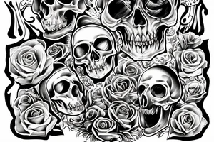 Jesus, time, scull, tattoo idea