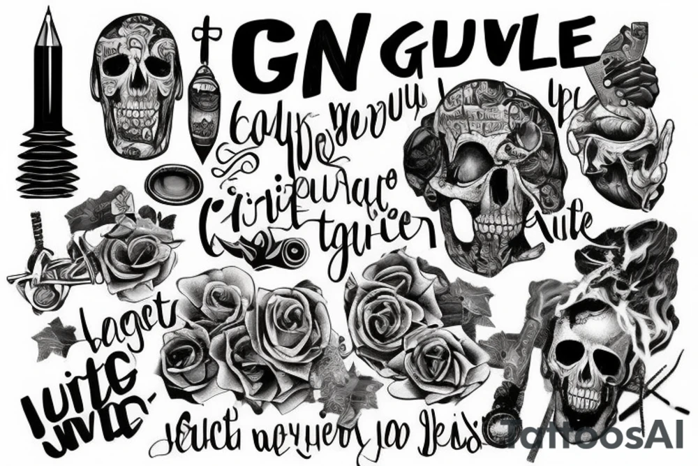 Never give up writing with art around it that represents a struggle tattoo idea Never give up writing with art around it that represents a struggle tattoo idea