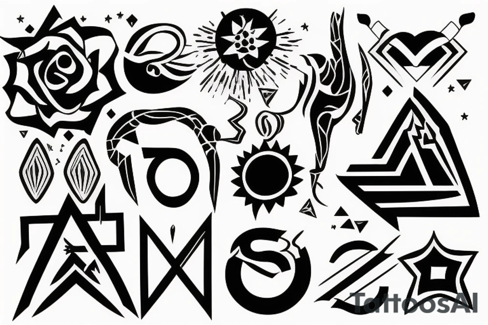 Never give up tattoo idea