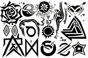 Never give up tattoo idea
